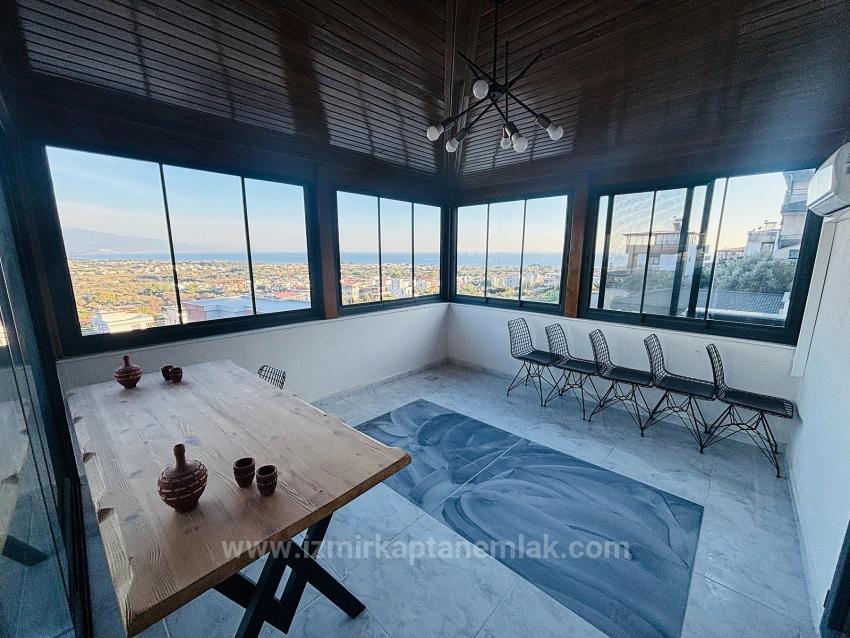 Gelegenheit! Möblierte 4+2-Zimmer-Villa Mit Meerblick Und Pool