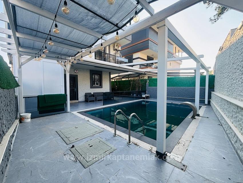 3+1 Villa Mit Pool Zum Verkauf Im Bezirk Izmir Seferihisar Cumhuriyet