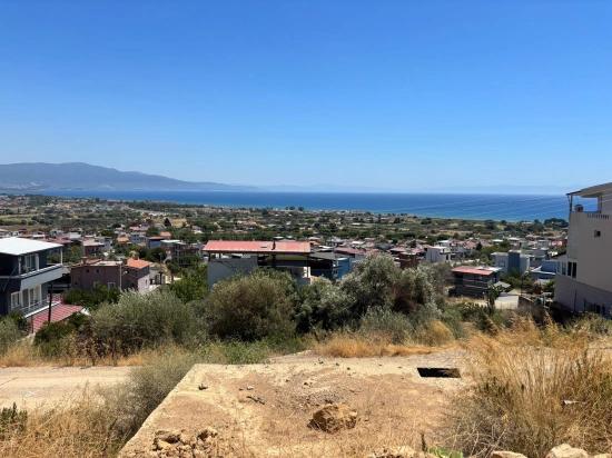 300 M2 Großes Grundstück Mit Meerblick Im Viertel İzmir Seferihisar Atatürk