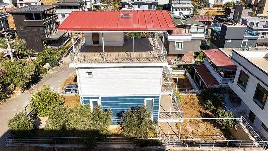 İzmir Seferihisar, In der Atatürk Nachbarschaft, mit Meerblick, 3+2, Einzelstehende Villa zu verkaufen