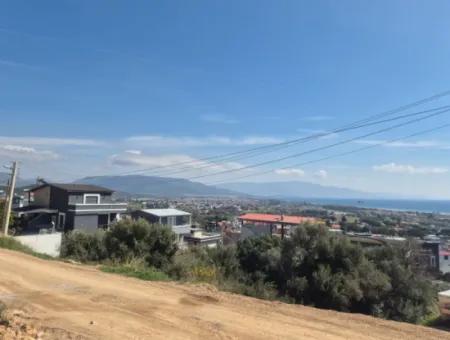 Izmir Seferihisar Doğanbeyde Twin Villa Grundstück Mit Komplettem Meer- Und Naturblick