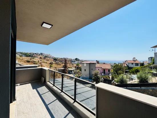 In Der Atatürk Nachbarschaft, Seferihisar, İzmir 3+1 Freistehende Villa Mit Meerblick Zu Verkaufen