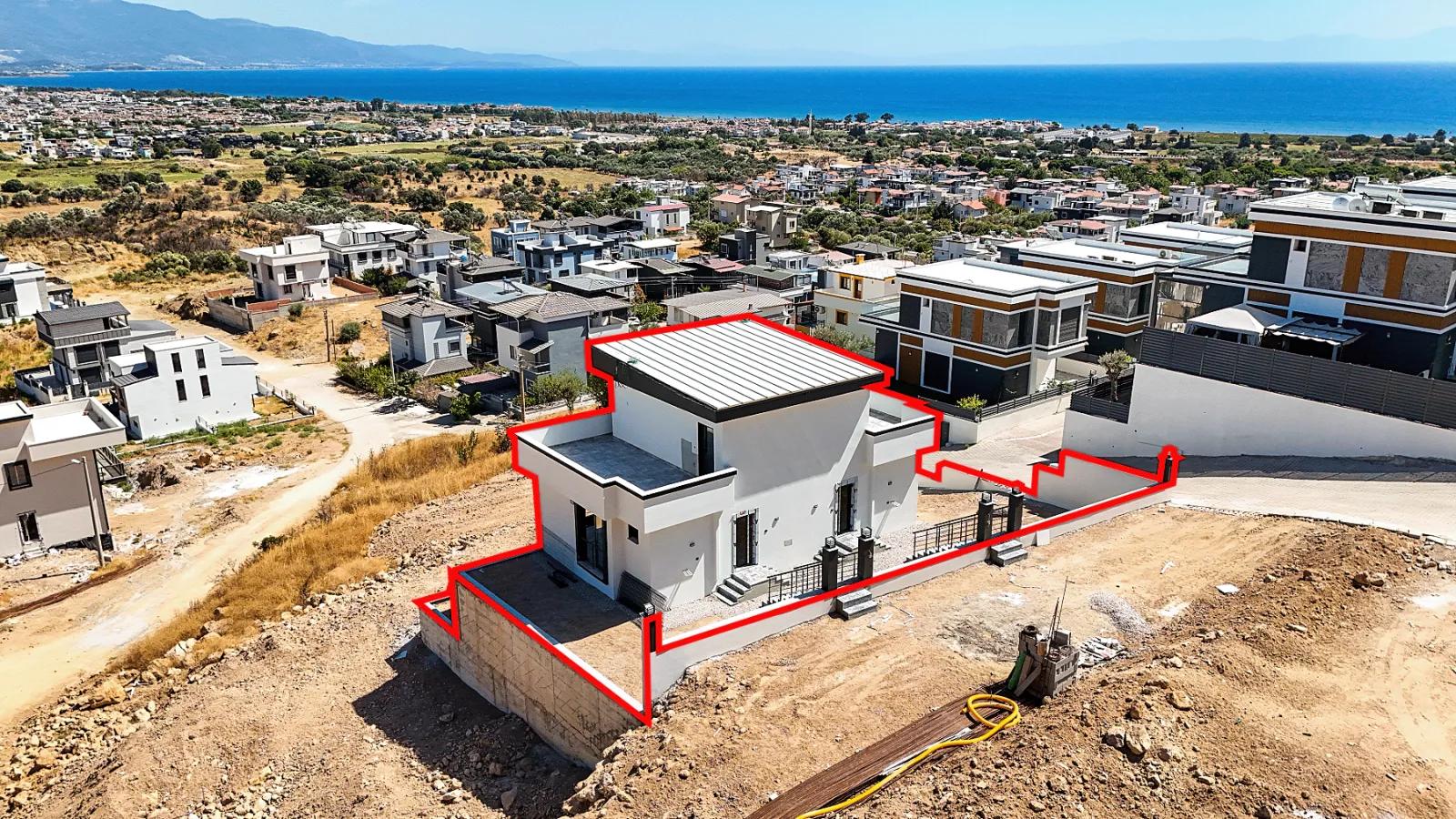 2+1 Sea View Villa for sale In İzmir Seferihisar Atatürk neighbourhood