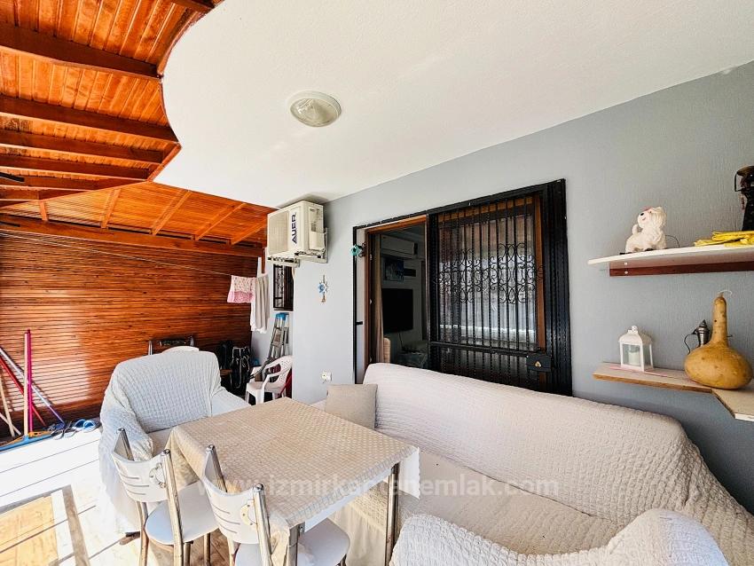 2+1 Ground Floor Apartment With Glass Balcony In A Central Location In Bengiler, Seferihisar, Izmir