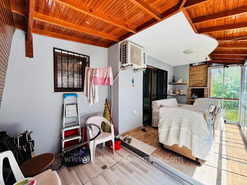 2+1 Ground Floor Apartment With Glass Balcony In A Central Location In Bengiler, Seferihisar, Izmir