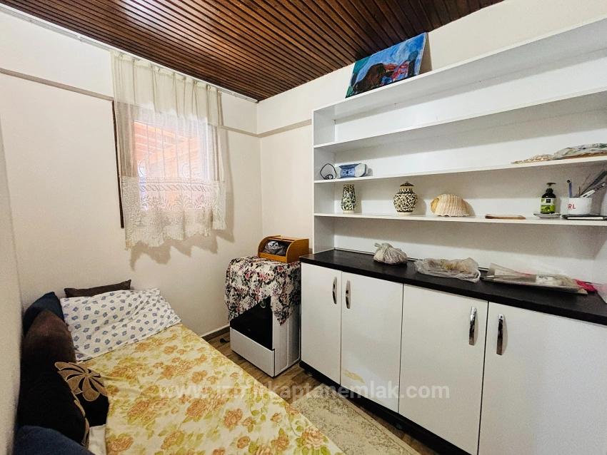 2+1 Ground Floor Apartment With Glass Balcony In A Central Location In Bengiler, Seferihisar, Izmir