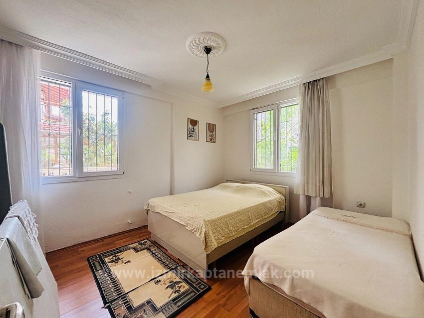 Ground Floor 1+1 Apartment For Sale In Bengiler Neighborhood, Seferihisar, Izmir, Facing The Sea.