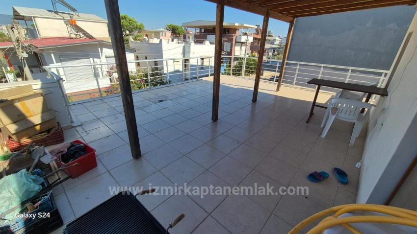 4+1 Villa With Garden For Rent On Havacılar Beach In Doğanbey, Seferihisar