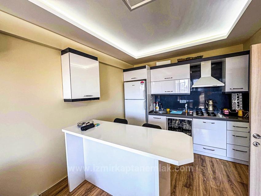 1+1 Apartment For Sale In A Complex With A Swimming Pool In Bengiler, Seferihisar, Izmir.