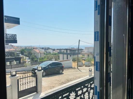 İzmir Seferihisar Tepecik Neighbourhood has a sea view 3+1 for sale Twin villa