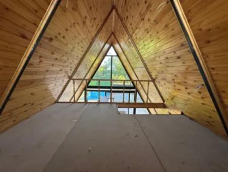 Triangular Bungolov House With Pool In 300 M2 Plot In Izmir Menderes Yeniköy