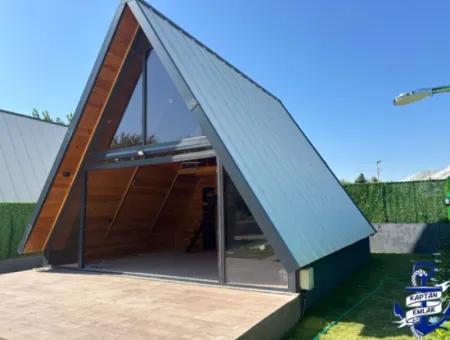 Triangular Bungolov House With Pool In 300 M2 Plot In Izmir Menderes Yeniköy