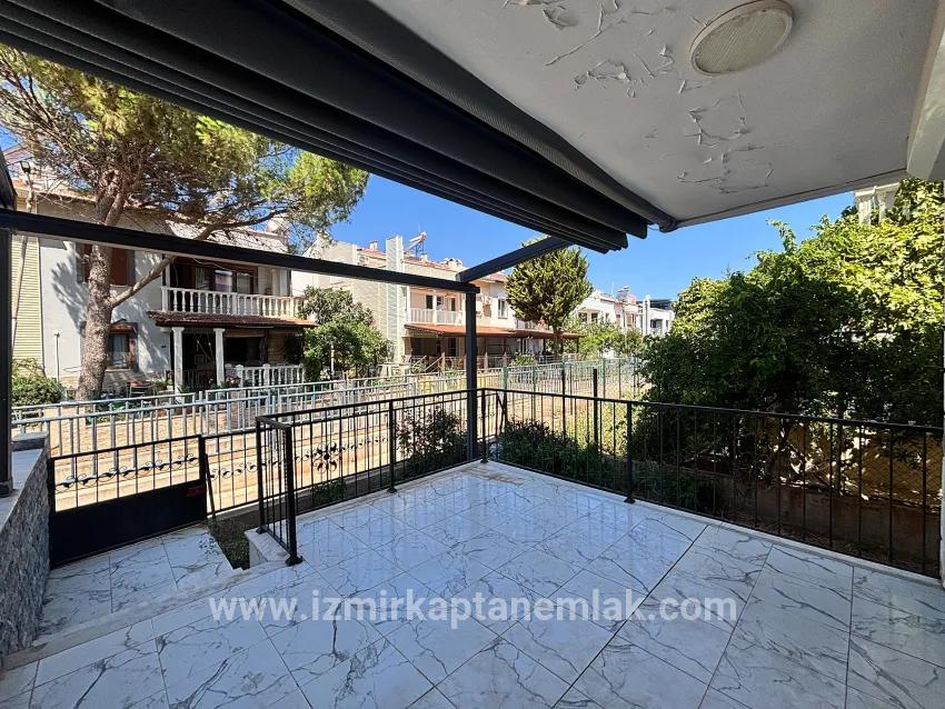 İzmir Seferihisar Bengiler Mahallesi’nde geniş bahçeli denize 20m 3+1 kiralık villa