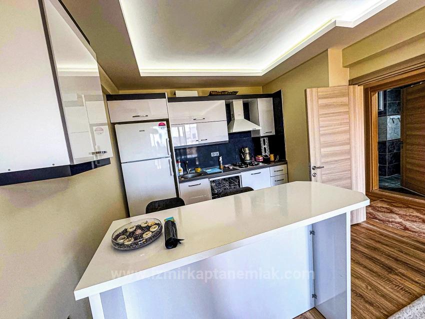 İzmir Seferihisar Bengiler’de Havuzlu Site İçerisinde 1+1 Satılık Daire